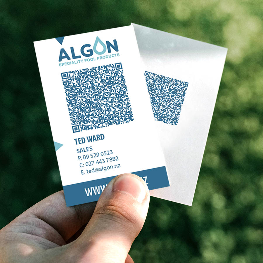 Example of printed Digital Business cards.