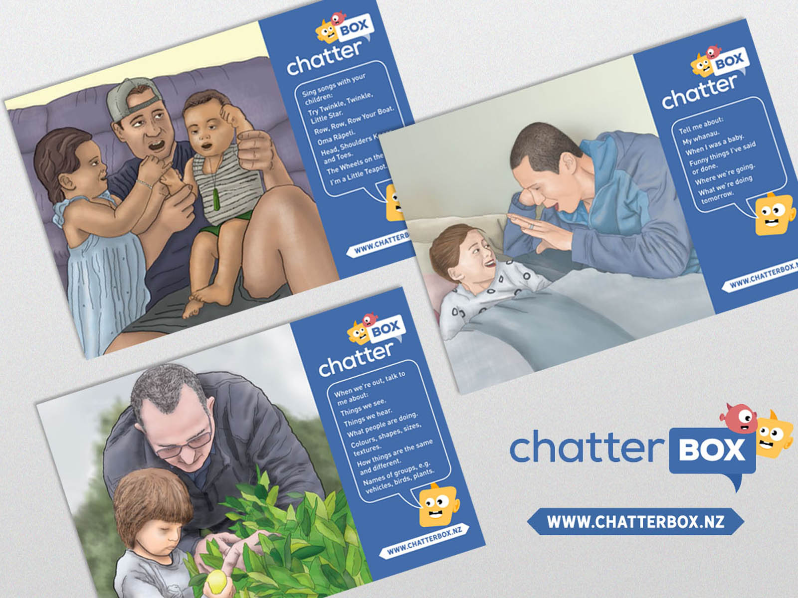 Image shows Chatterbox postcards.