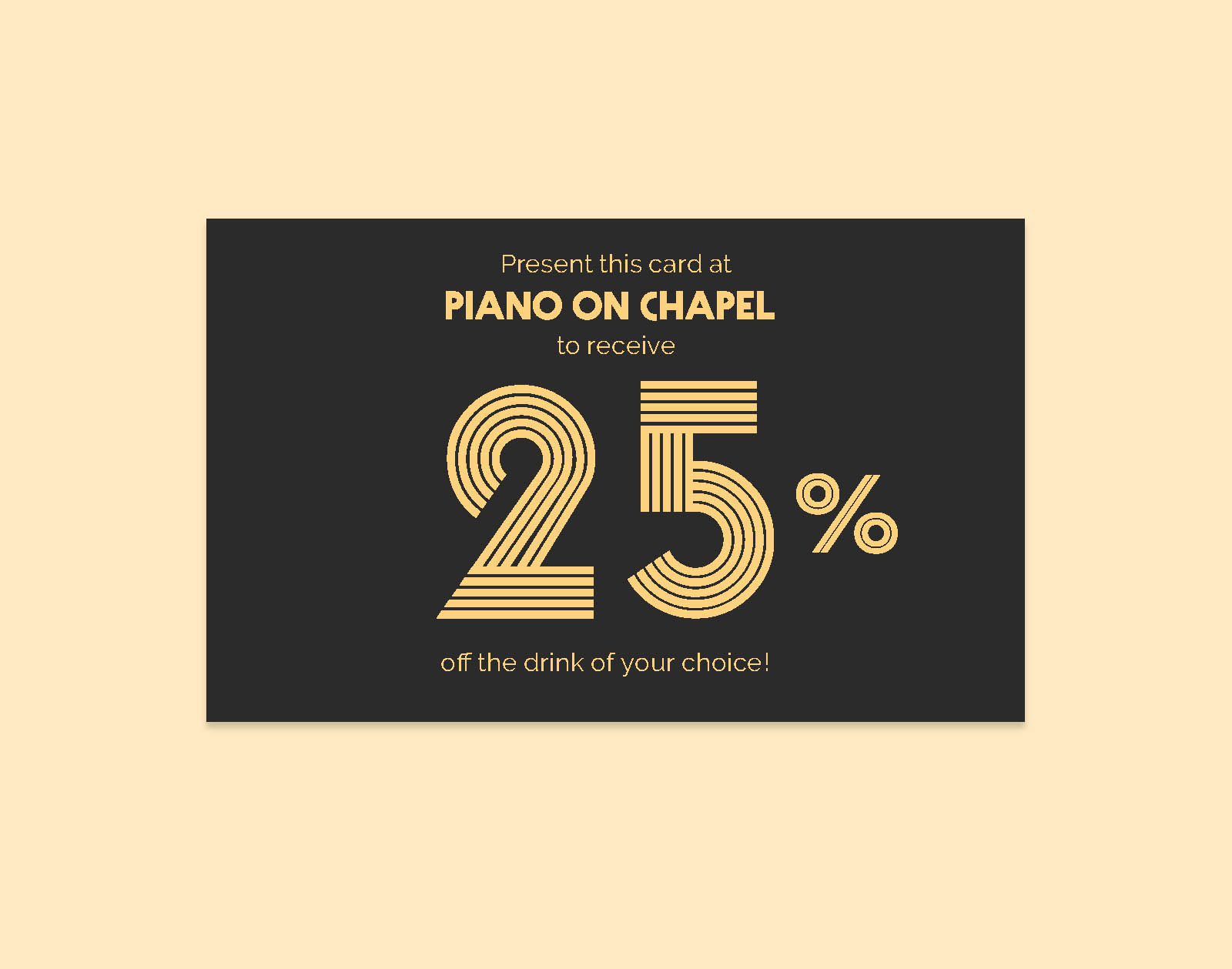 Piano on Chapel discount card